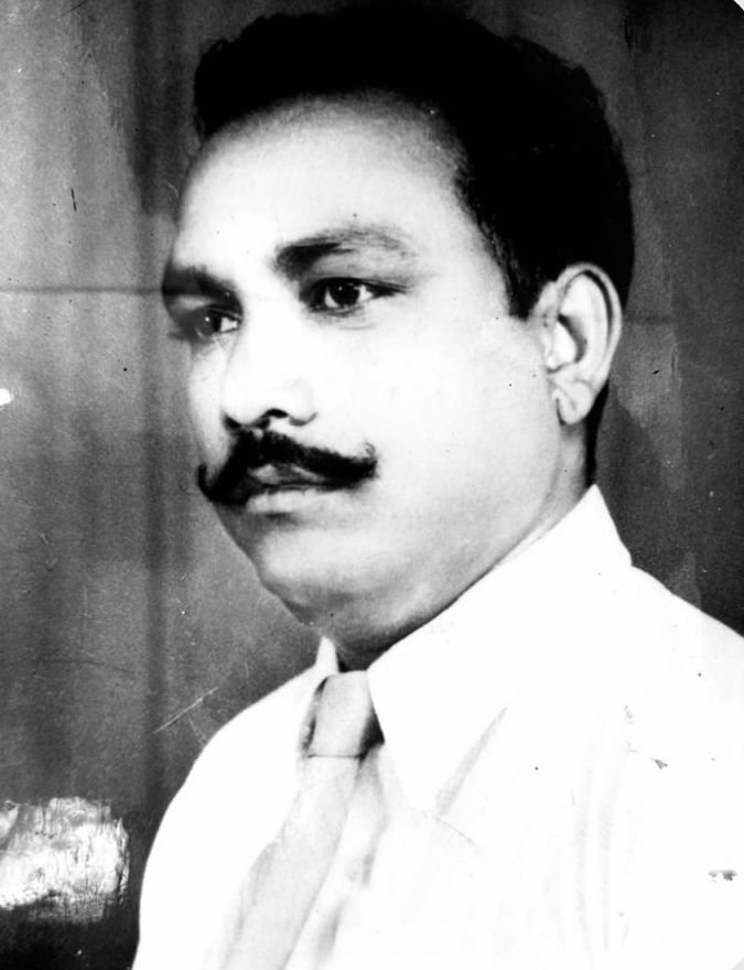 Portrait of Late Shri Sarju Prasad Sahoo, founder of SP Group